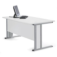 Schreibtisch Basic MULTI M Dekor lichtgrau, Gestell...