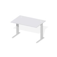 Schreibtisch Comfort M MULTI M Dekor lichtgrau, Gestell...