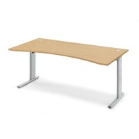 Schreibtisch Cockpit Basic M MULTI M Buchedekor, Gestell...