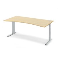 Schreibtisch Cockpit Basic M MULTI M Ahorndekor, Gestell...