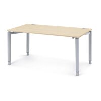 Schreibtisch CONCEPT LINE Ahorndekor, Gestell AlusilberB...