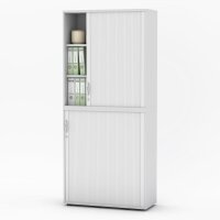 Rollladen-Aufsatzschrank Multi M pro Dekor lichtgrauB...