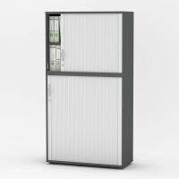 Rollladen-Aufsatzschrank MULTI M pro Dekor anthrazitB 1000 x H 750 x T 420 mm