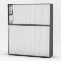 Rollladen-Aufsatzschrank MULTI M pro Dekor anthrazitB...