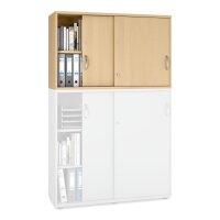 Schiebetüren-Aufsatzschrank MULTI M pro BuchedekorB 1200 x H 750 x T 420 mm