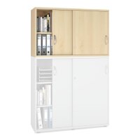 Schiebetüren-Aufsatzschrank MULTI M pro AhorndekorB 1200 x H 750 x T 420 mm