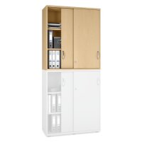 Schiebetüren-Aufsatzschrank MULTI M pro BuchedekorB 1000 x H 1110 x T 420 mm