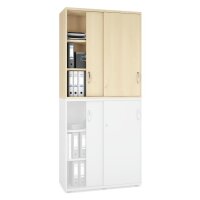 Schiebetüren-Aufsatzschrank MULTI M pro AhorndekorB 1000 x H 1110 x T 420 mm