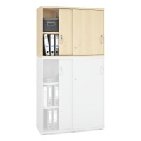 Schiebetüren-Aufsatzschrank MULTI M pro AhorndekorB 1000 x H 750 x T 420 mm