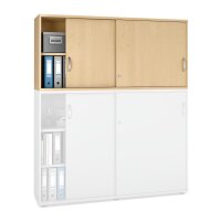 Schiebetüren-Aufsatzschrank MULTI M pro BuchedekorB 1600 x H 750 x T 420 mm