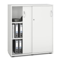 Schiebetürenschrank MULTI M pro Dekor weißB 1000 x H 1140 x T 420 mm