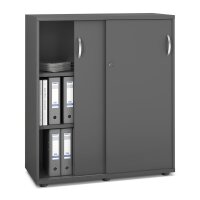 Schiebet&uuml;renschrank MULTI M pro Dekor anthrazitB...