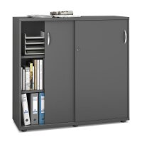 Schiebet&uuml;renschrank MULTI M pro Dekor anthrazitB...
