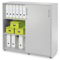 Schiebetürenschrank EVO Dekor lichtgrauB 1200 x H 1125 x T 420 mm