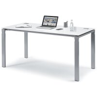 Schreibtisch 4-Fuß Basic EVO Dekor weiß,...