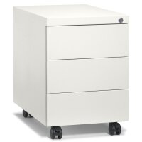 Rollcontainer BASE L Stahl weiß RAL 9010B 390 x H...