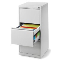 Hängeregistraturstahlschrank BASE L pulverbeschicht, Lichtgrau RAL 7035B 460 x H 1020 x T 620 mm