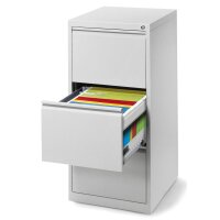 Hängeregistraturstahlschrank BASE L pulverbeschicht, Lichtgrau RAL 7035B 460 x H 1020 x T 620 mm