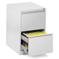 Hängeregistraturstahlschrank BASE L pulverbeschichtet, lichtgrau RAL 7035B 460 x H 720 x T 620 mm