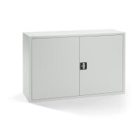 Flügeltürenschrank BASE L Stahl, Lichtgrau RAL...