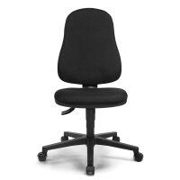 Bürostuhl COMFORT P Fußkreuz Polyamid schwarzStoff Basic G schwarz