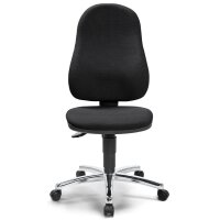 Bürostuhl COMFORT P Fußkreuz Stahl verchromtStoff Basic G schwarz