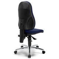 Bürostuhl COMFORT P Fußkreuz Stahl verchromtStoff Basic G blau