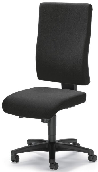 Bürodrehstuhl COMFORT R BIG ohne Armlehnen Fußkreuz Polyamid schwarzBezug, Stoff Farbe anthrazit