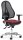 Bürodrehstuhl COMFORT NET DELUXE mit Armlehnen Armlehnen höhenverstellbar, Fußkreuz verchromtBezug Stoff Basic G, Farbe bordeaux