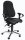 Bürostuhl SITNESS 40 mit Armlehnen Fußkreuz verchromtBezug Stoff Basic G, Farbe schwarz