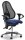 Bürostuhl SITNESS 40 NET mit Armlehnen Fußkreuz Stahl verchromtBezug Stoff Basic G, Farbe blau