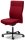 Bürostuhl D001 ohne Armlehnen Fußkreuz Polyamid schwarzBezug Stoff Delta1, Farbe rot