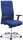 XXL-Drehstuhl BIG STAR 20 mit Armlehnen Fußkreuz Aluminium poliertBezug Stoff Basic W, Farbe blau