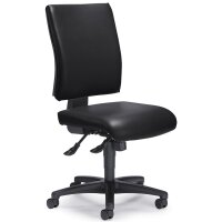 Bürostuhl COMFORT R SOFTEX, abwaschbar Fußkreuz Polyamid schwarzBezug Softex S, Farbe schwarz