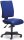 Bürostuhl COMFORT R SOFTEX, abwaschbar Fußkreuz Polyamid schwarzBezug Softex S, Farbe blau