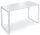Stehtisch CELSUS Platte Holzdekor Weiß, Gestell WeißB 1600 x T 800 x H 1100 mm