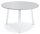 Konferenztisch DESKIN RIO Platte Dekor Lichtgrau, Gestell Weiß RAL 9016Durchmesser 1000 mm, Höhe 735 mm