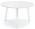 Konferenztisch DESKIN RIO Platte Dekor Weiß, Gestell Weiß RAL 9016Durchmesser 1000 mm, Höhe 735 mm
