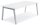 Konferenztisch DESKIN RIO Platte Dekor Weiß, Gestell Alusilber RAL 9006B 1600 x T 800 x H 735 mm