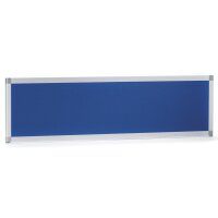 Tischtrennwand /Tischstellwand MIAMI schallabs. Stoffbespanntes Element mit Akustikschutz, blauH 350 x B 1200 x T 22 mm