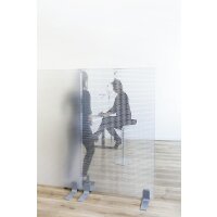 Schallschutz-Trennwand aus PET, transparent PET,...