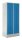 Garderobenspinde mit Sockel Korpus Lichtgrau, Türen LichtblauH 1800 x B 800 x T 500 mm