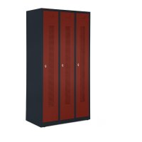 Garderobenspinde ohne Unterbau Korpus Anthrazit RAL7021,...