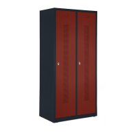 Garderobenspinde ohne Unterbau Korpus Anthrazit RAL7021,...