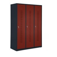 Garderobenspinde ohne Unterbau Korpus Anthrazit RAL7021,...