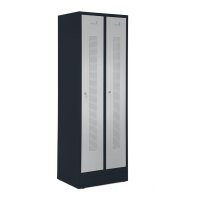 Garderobenspinde mit Sockel Korpus Anthrazit RAL7021,...