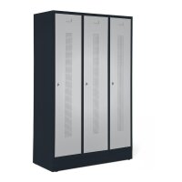 Garderobenspinde mit Sockel Korpus Anthrazit RAL7021,...
