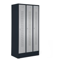 Garderobenspinde mit Sockel Korpus Anthrazit RAL7021,...