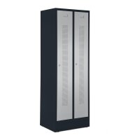 Garderobenspinde mit Sockel Korpus Anthrazit RAL7021,...