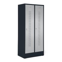 Garderobenspinde mit Sockel Korpus Anthrazit RAL7021,...